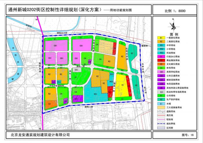 通州新城规划图高清